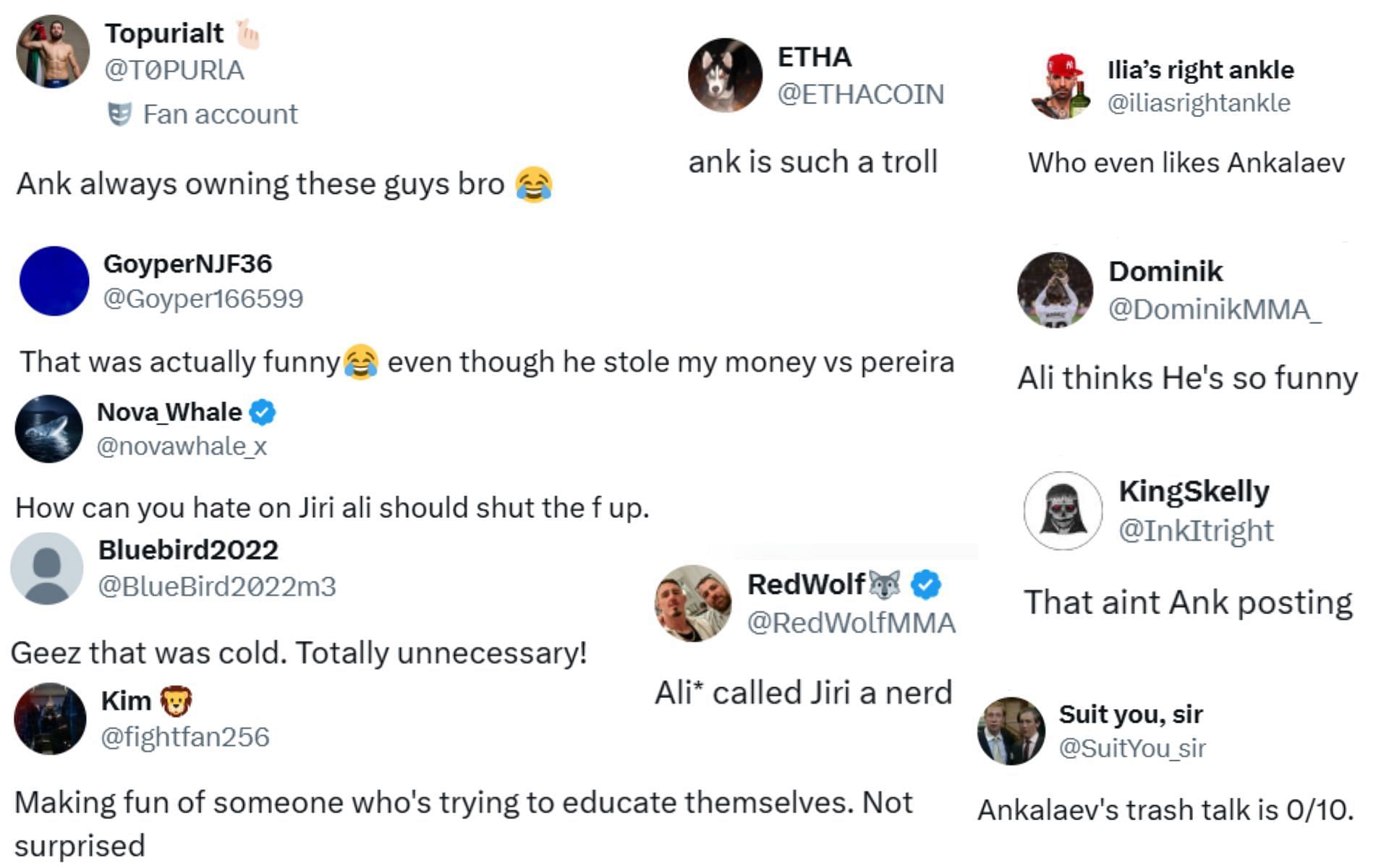 Fan reactions
